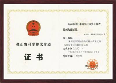 佛山科學技術(shù)獎-接枝膠